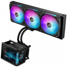 СЖО ASUS ROG RYUO IV 360 ARGB чёрная, AMOLED | AFOX.SU