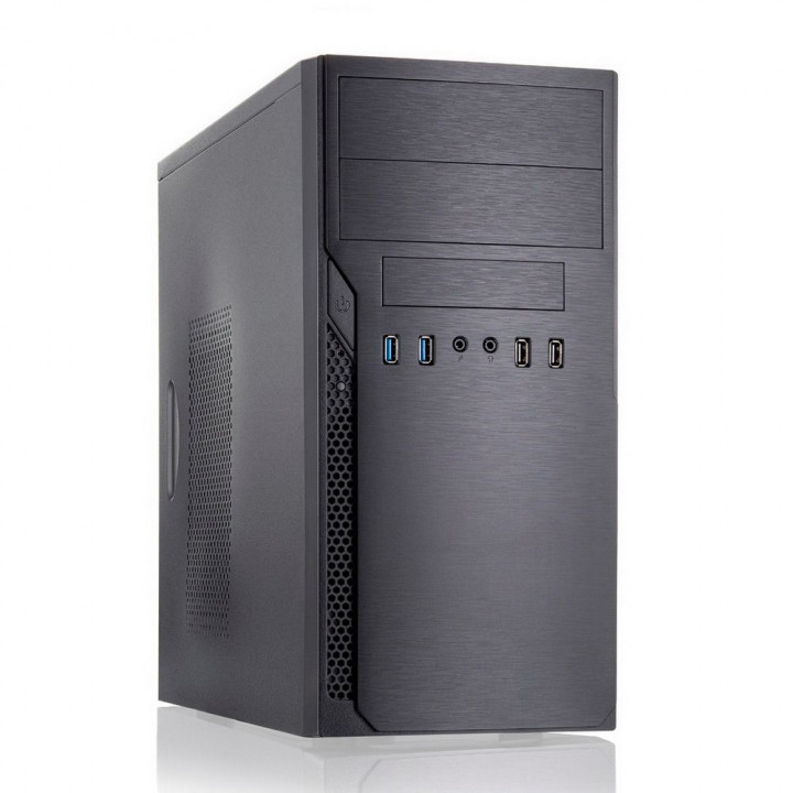 Корпус FoxLine FL-628 с БП 450 Вт, два 5,25″ | AFOX.SU