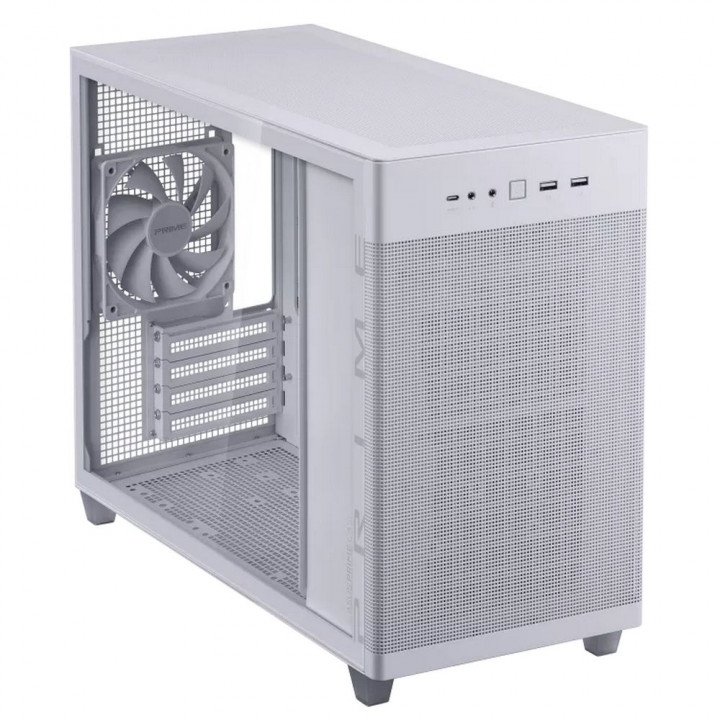 Корпус ASUS Prime AP201 TG белый, Micro-ATX | AFOX.SU