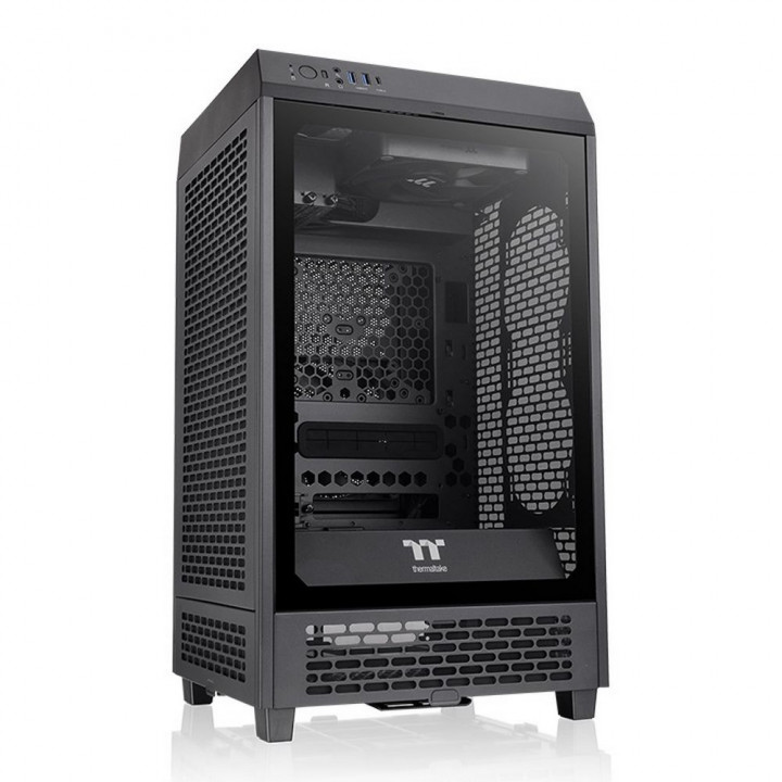Корпус Thermaltake The Tower 200 чёрный, Mini-ITX | AFOX.SU
