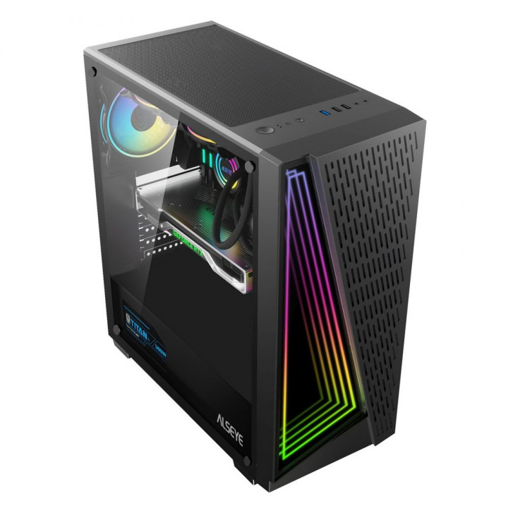 Корпус ALSEYE X3-B: ATX, RGB-фронт, 320 мм | AFOX.SU