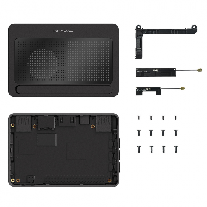 Корпус Khadas DIY Case2 для плат VIM, чёрный | AFOX.SU