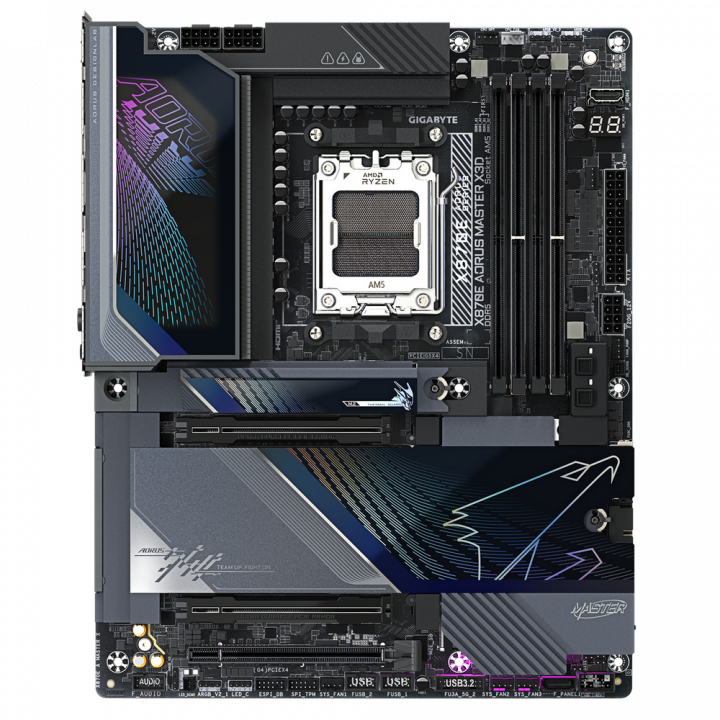 Плата Gigabyte X870E AORUS MASTER X3D, AM5, 10GbE | AFOX.SU