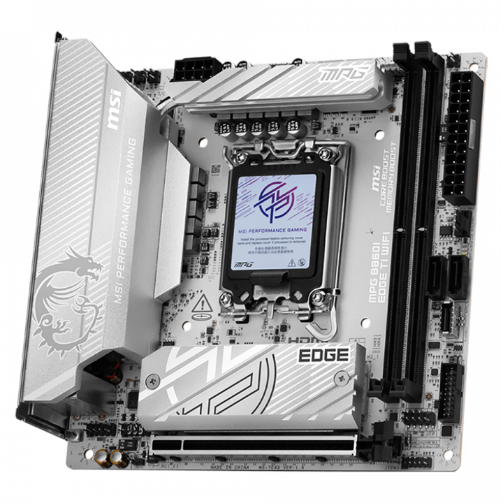 Плата MSI MPG B860I EDGE TI WIFI, LGA1851, Mini-ITX | AFOX.SU