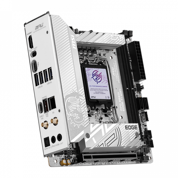 Плата MSI MPG B860I EDGE TI WIFI, LGA1851, Mini-ITX | AFOX.SU