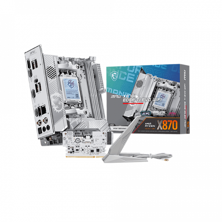 Плата MSI MPG X870I EDGE TI EVO WIFI, AM5, Mini-ITX | AFOX.SU