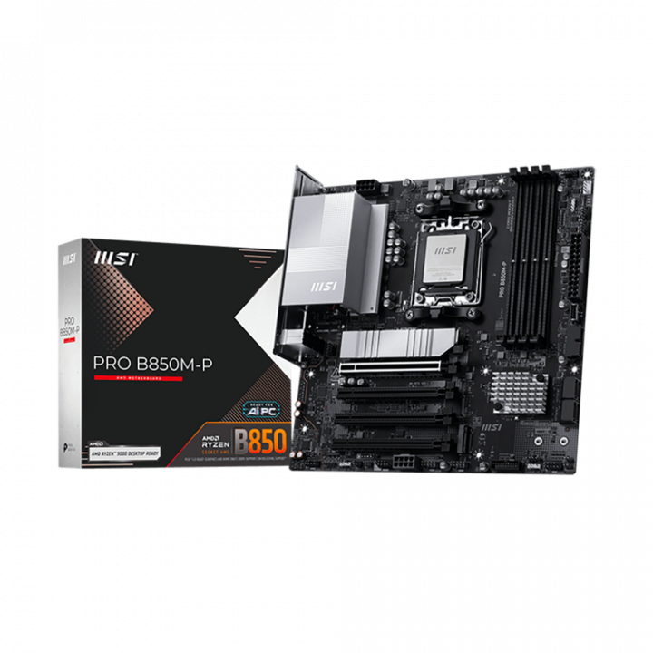 Плата MSI PRO B850M-P, AM5, micro-ATX, 3× M.2 | AFOX.SU