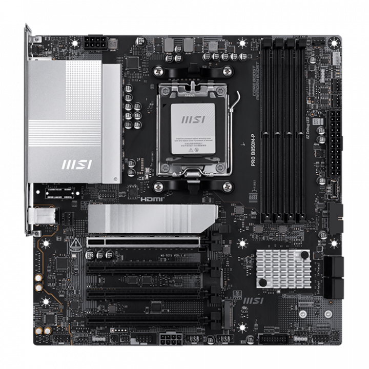Плата MSI PRO B850M-P, AM5, micro-ATX, 3× M.2 | AFOX.SU