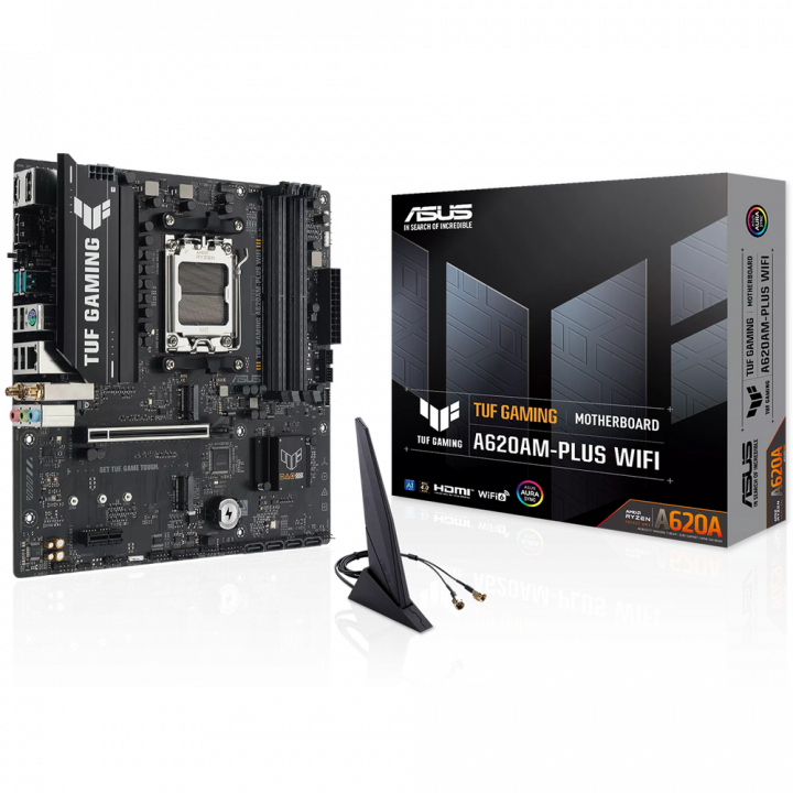 Плата ASUS TUF A620AM-PLUS WIFI, AM5, Wi-Fi 6 | AFOX.SU