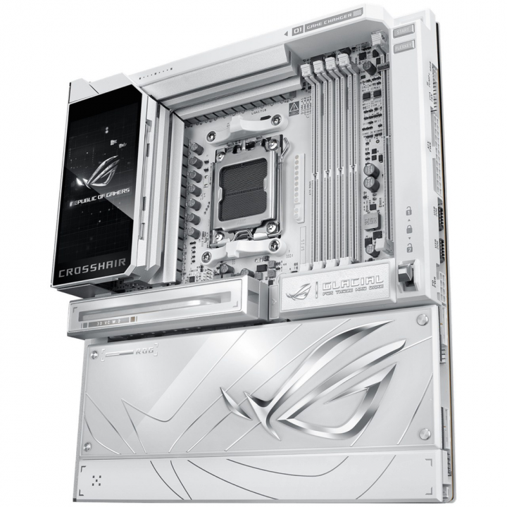 Плата ASUS ROG CROSSHAIR X870E GLACIAL, AM5, 2×10GbE | AFOX.SU