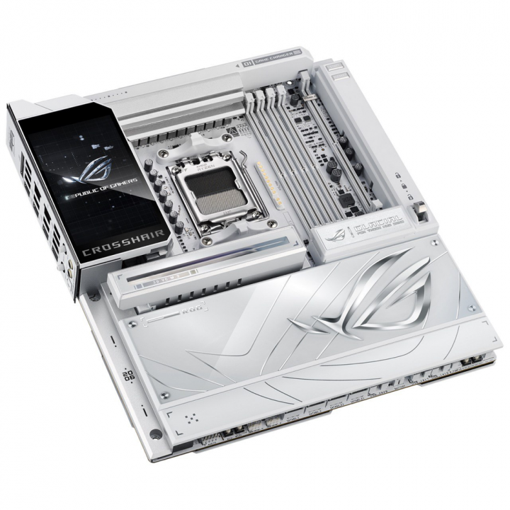 Плата ASUS ROG CROSSHAIR X870E GLACIAL, AM5, 2×10GbE | AFOX.SU