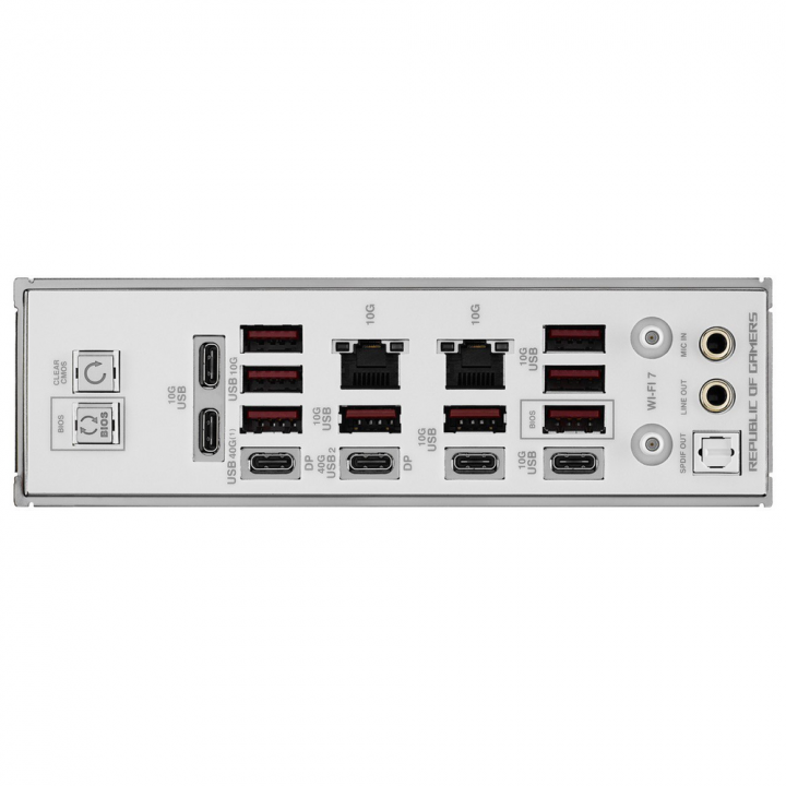 Плата ASUS ROG CROSSHAIR X870E GLACIAL, AM5, 2×10GbE | AFOX.SU