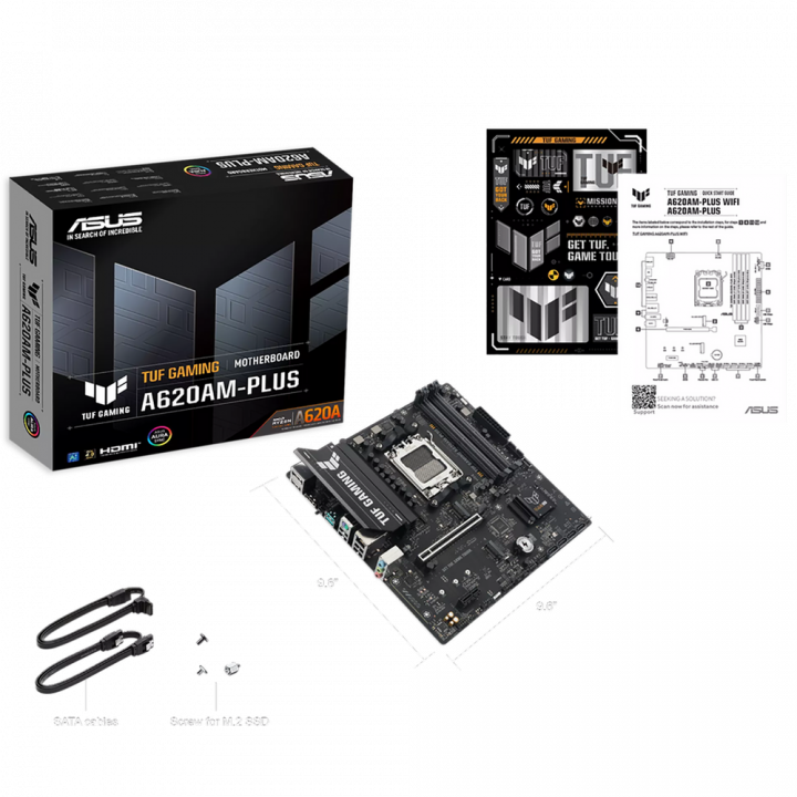 Плата ASUS TUF GAMING A620AM-PLUS, AM5, 2.5GbE | AFOX.SU