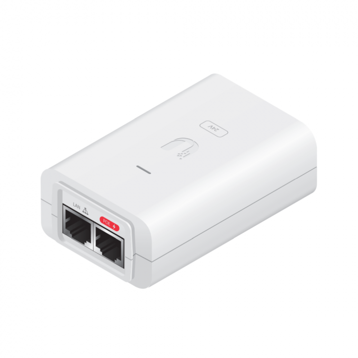 PoE Ubiquiti 24 В 24 Вт Gigabit белый | AFOX.SU