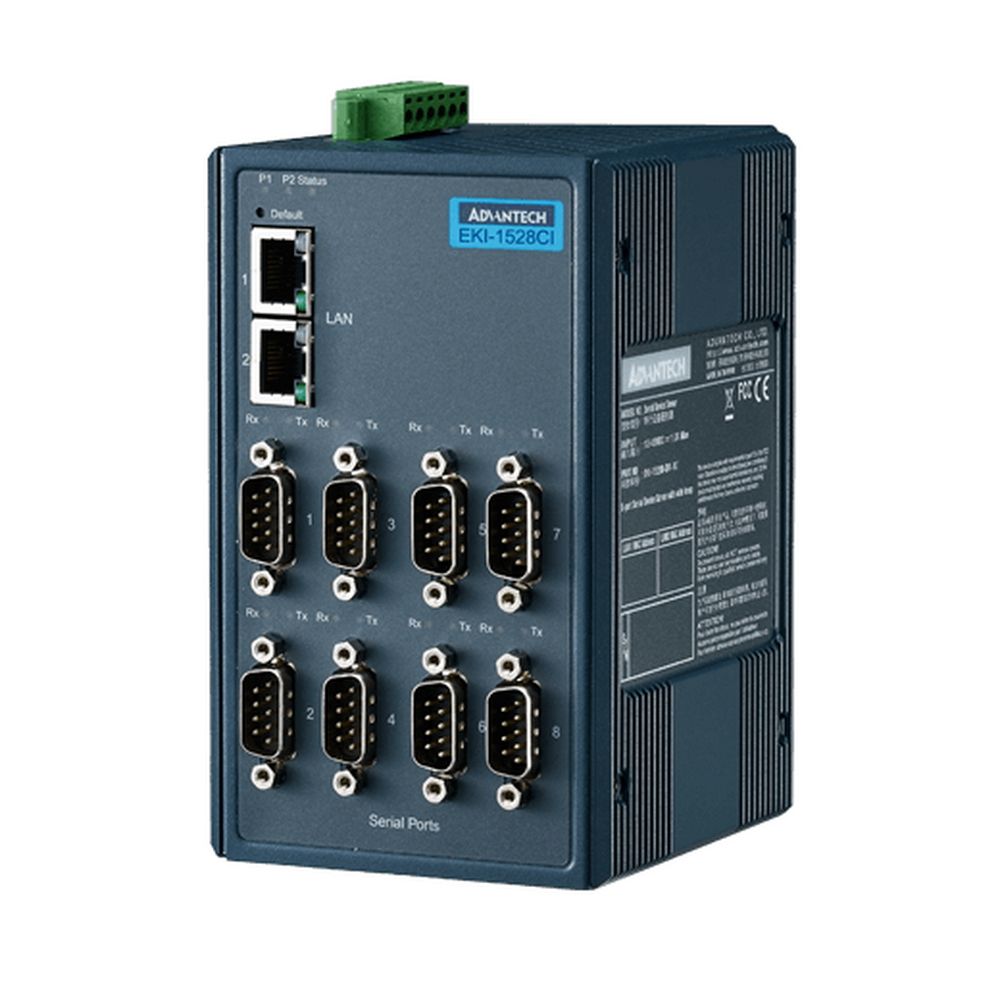Коммутатор Advantech EKI-1528i-DR-AE 8-port RS-232/422/485 Device Server