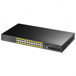 Коммутатор CUDY L3 24×PoE+ 4×SFP+ 390 Вт | AFOX.SU