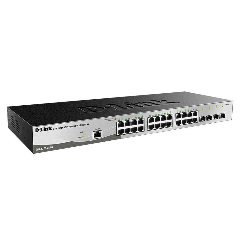 Коммутатор D-Link DGS-1210-28/ME/B2A Управляемый L2 | AFOX.SU