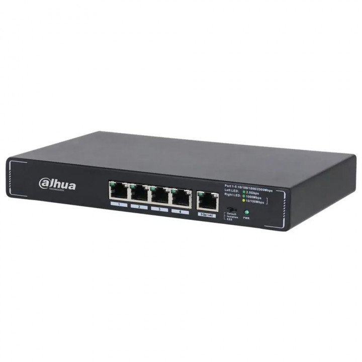 Коммутатор Dahua 5-Port Desktop Multi-Gigabit Switch wi | AFOX.SU