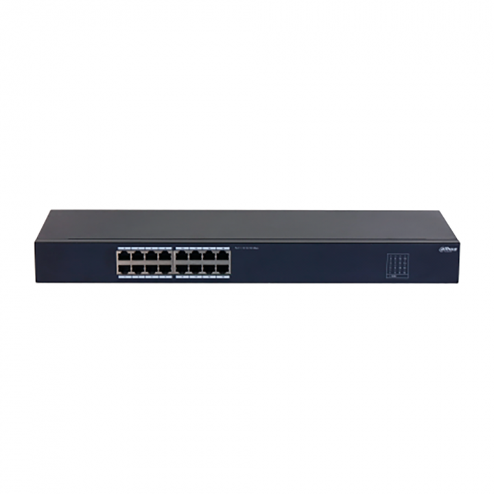 Коммутатор Dahua 16-port 10/100M RJ45 Non-PoE Switch, M | AFOX.SU