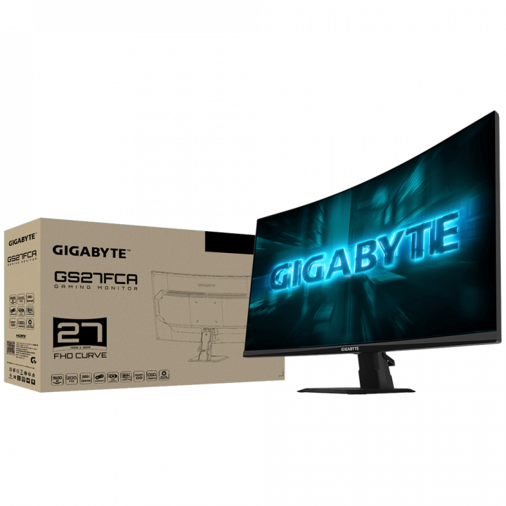 Монитор 27" Gigabyte GS27FCA EK Black 27" VA, Curved, 1 | AFOX.SU