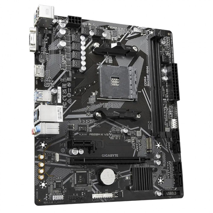 Материнская плата Gigabyte A520M K V2 AM4 | AFOX.SU