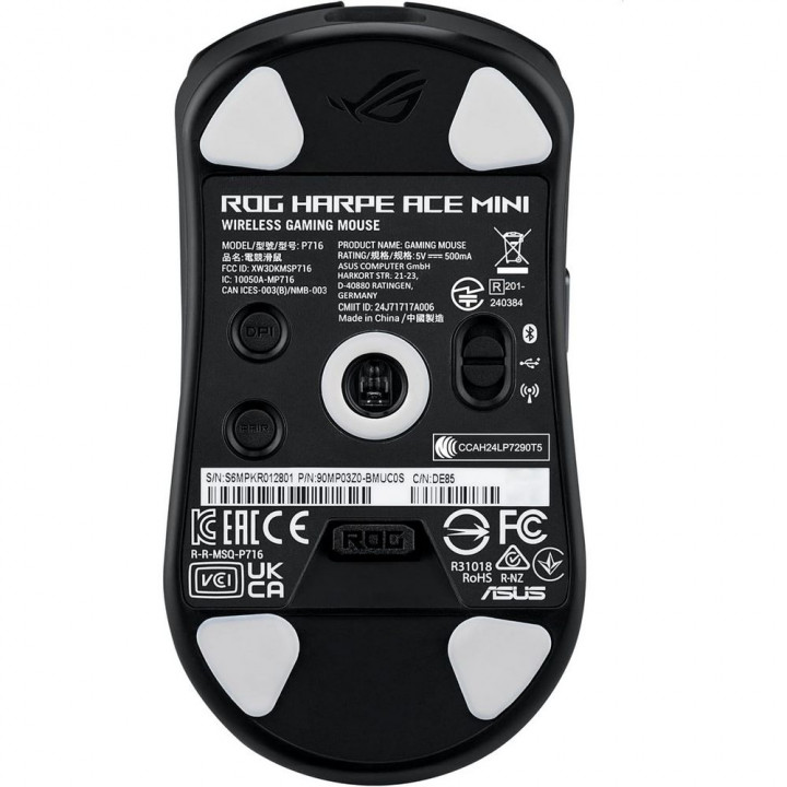 Мышь беспроводная ASUS ROG Harpe Ace Mini Black 49g 42K | AFOX.SU