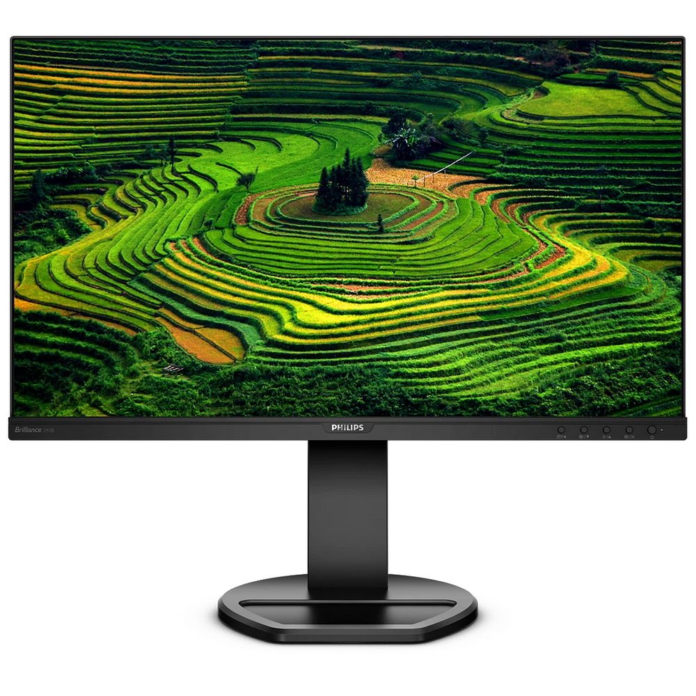 Монитор 23.8" PHILIPS 241B8QJEB  IPS, 1920x1080, 75Hz, 5ms, 250сd/m, 1000:1 | VGA, DVI, HDMI(1.4), DP(1.2), 2xUSB 3.0, 2