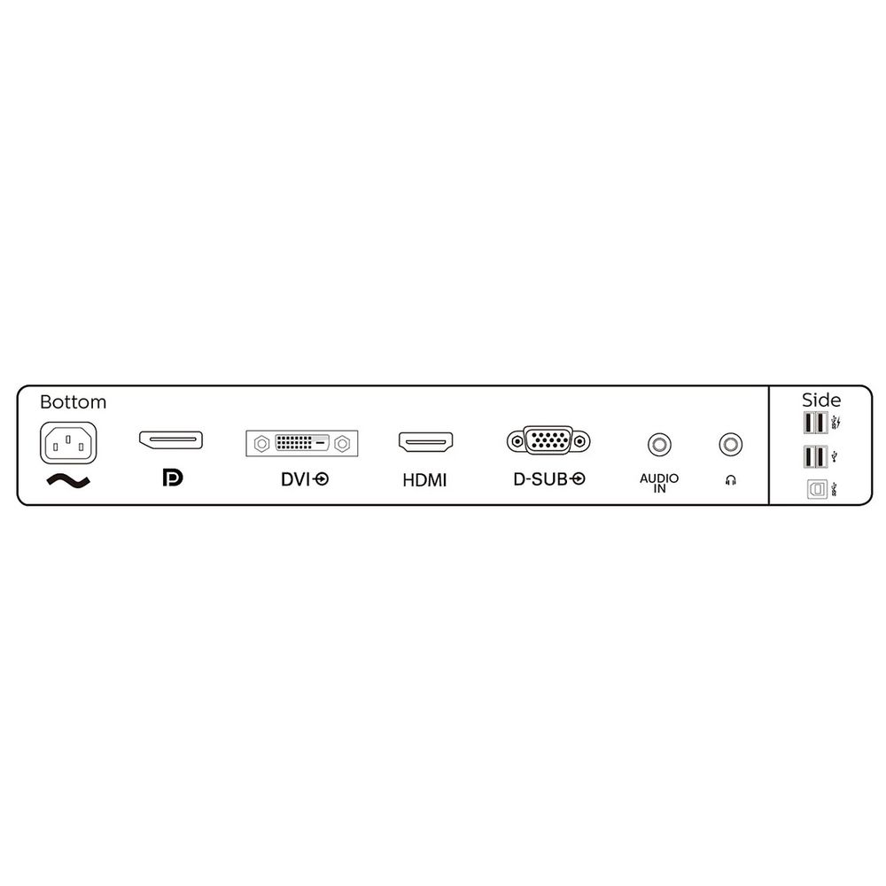 Монитор 23.8" PHILIPS 241B8QJEB  IPS, 1920x1080, 75Hz, 5ms, 250сd/m, 1000:1 | VGA, DVI, HDMI(1.4), DP(1.2), 2xUSB 3.0, 2