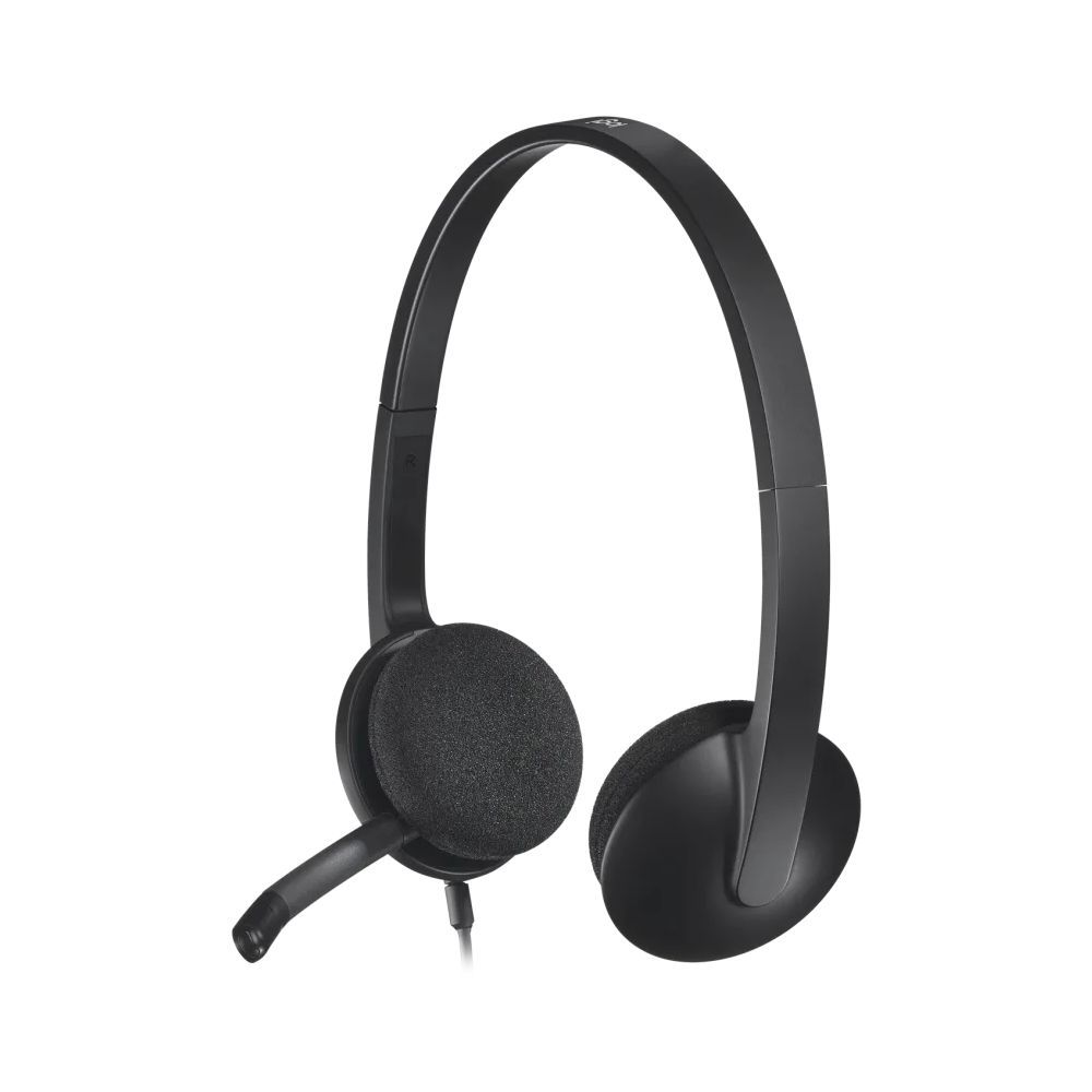 Гарнитура Logitech H340 |981-000475| черная, USB, поворотный микрофон, кабель 1.8м