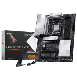 Материнская плата MSI PRO X870E-P WIFI X870E, AM5, 4*DDR5, 3*PCIEx16, 1*PCIEx1, 3*M.2, 2*TypeC, 2*USB3.2Gen2, 6*USB3.2Gen1