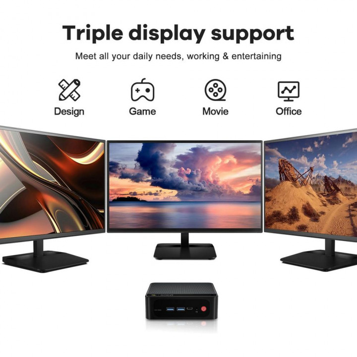 Мини-ПК Beelink AMD Ryzen 5 5500U 16 ГБ/500–512 ГБ | AFOX.SU