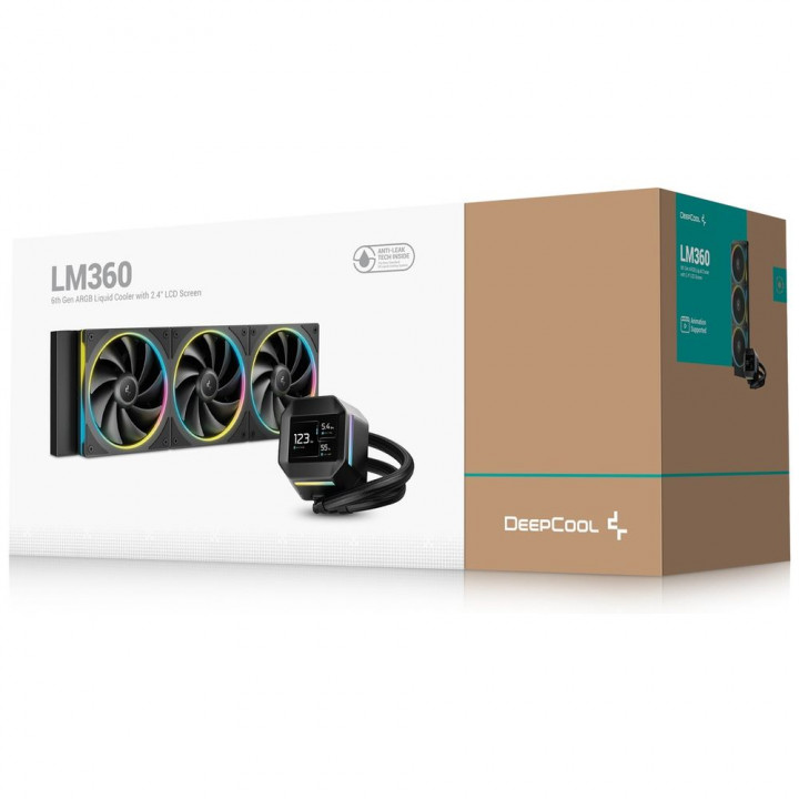 СЖО для процессора Deepcool LM360 ARGB Black | AFOX.SU