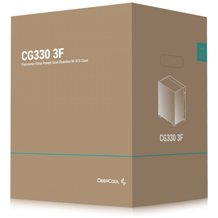 Корпус Deepcool CG330 3F Mini Tower со стеклом | AFOX.SU