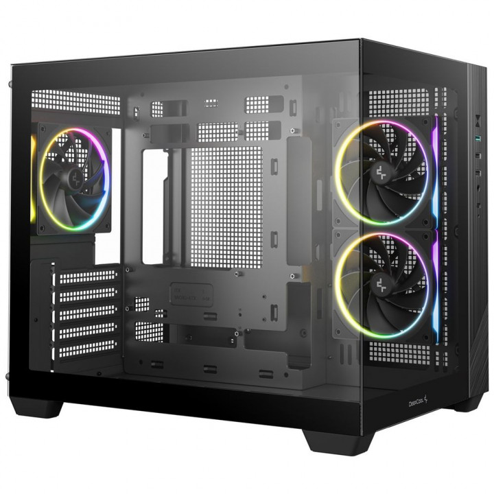 Корпус Deepcool CG330 3F Mini Tower со стеклом | AFOX.SU