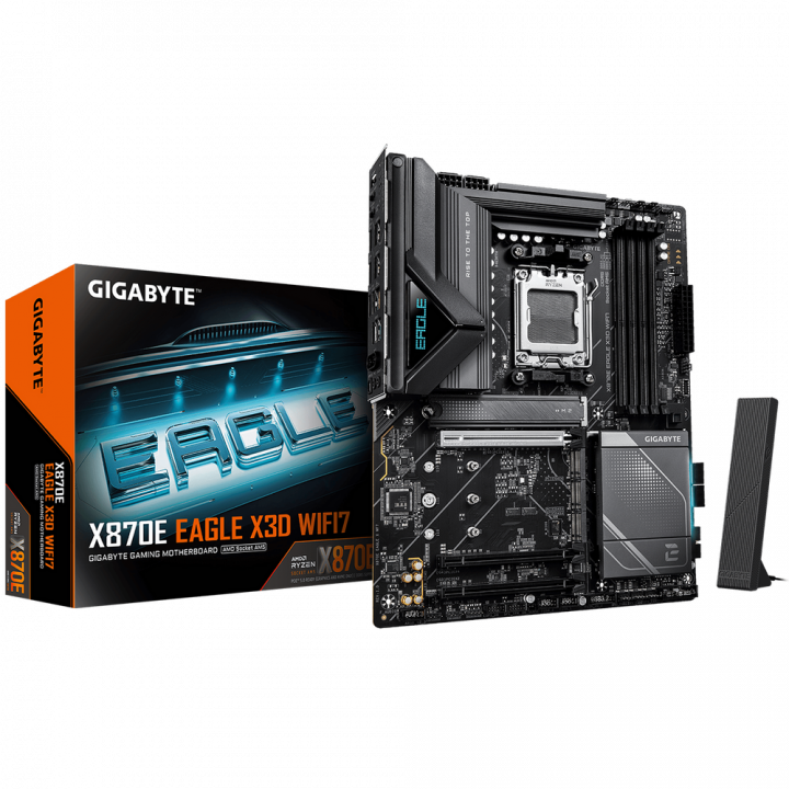 Матплата Gigabyte X870E EAGLE X3D AMD X870E | AFOX.SU