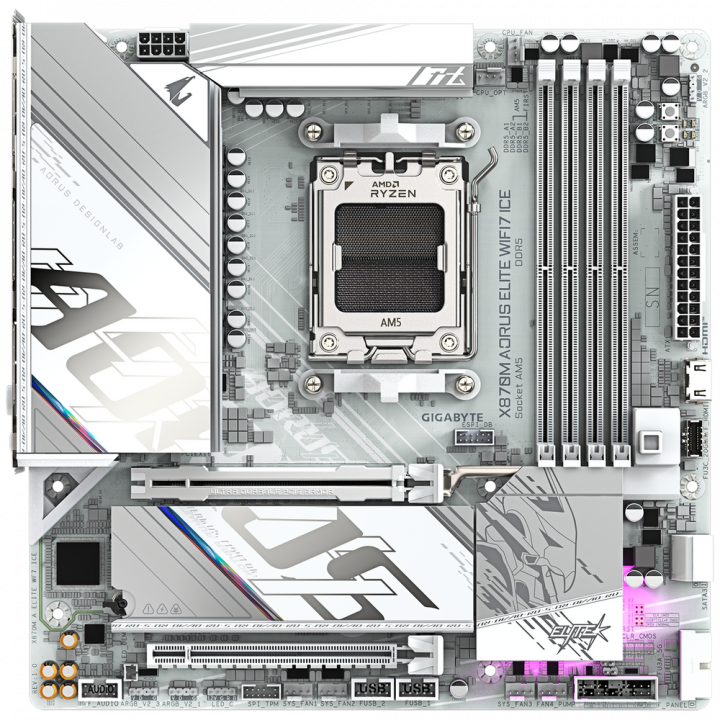 Матплата Gigabyte X870M AORUS ELITE AMD X870 | AFOX.SU