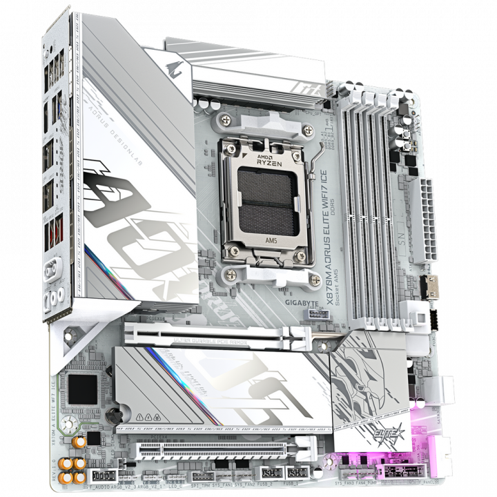 Матплата Gigabyte X870M AORUS ELITE AMD X870 | AFOX.SU
