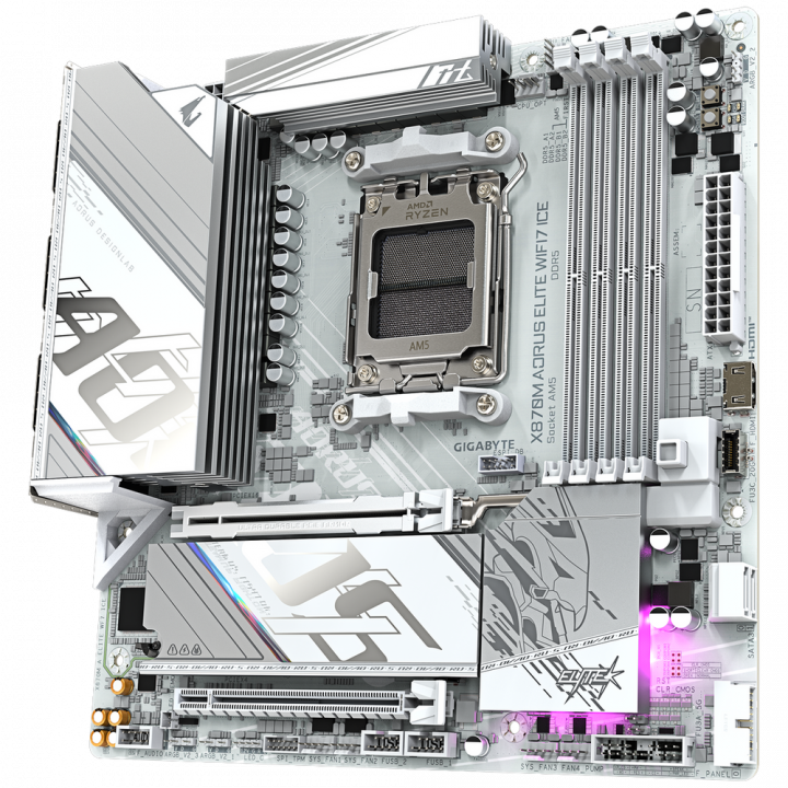 Матплата Gigabyte X870M AORUS ELITE AMD X870 | AFOX.SU