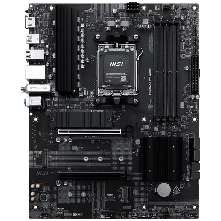 Плата MSI PRO B840-S EVO WIFI6E AM5 DDR5 | AFOX.SU