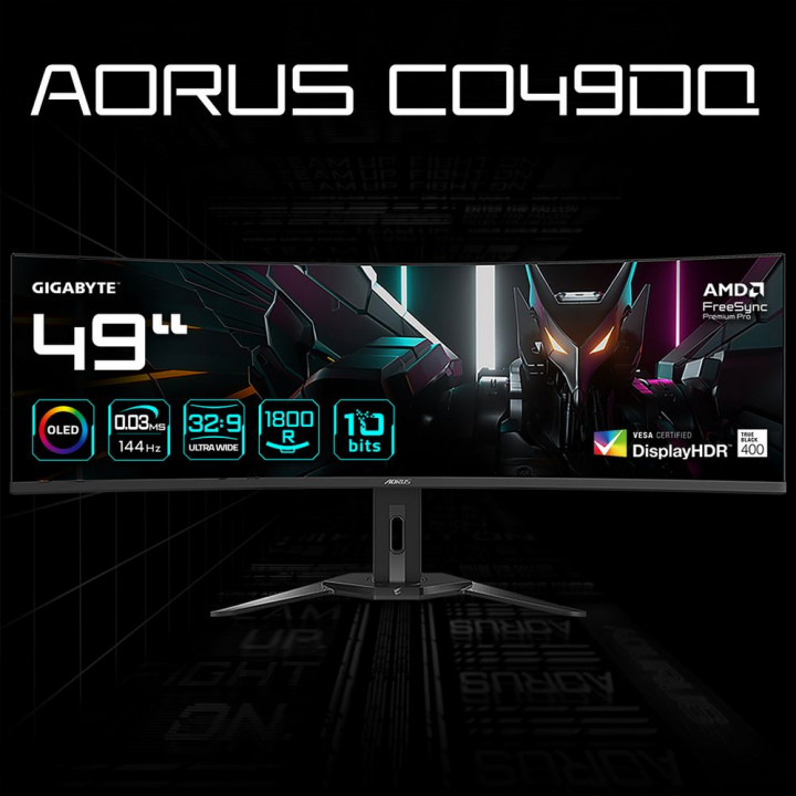 Монитор Gigabyte AORUS CO49DQ 49" OLED, DQHD | AFOX.SU