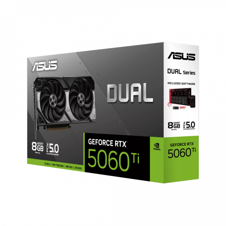 Видеокарта ASUS RTX 5060 Ti DUAL 8GB GDDR7 2FAN | AFOX.SU