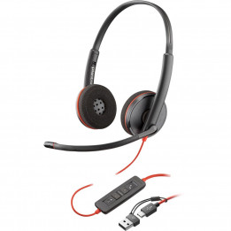 Проводная гарнитура Poly Blackwire 3220 Stereo USB | AFOX.SU