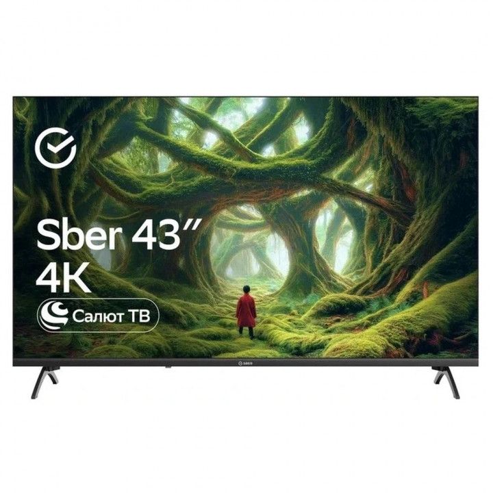 Телевизор 43" Sber SDX-43U5500DBA 4K, Салют ТВ | AFOX.SU