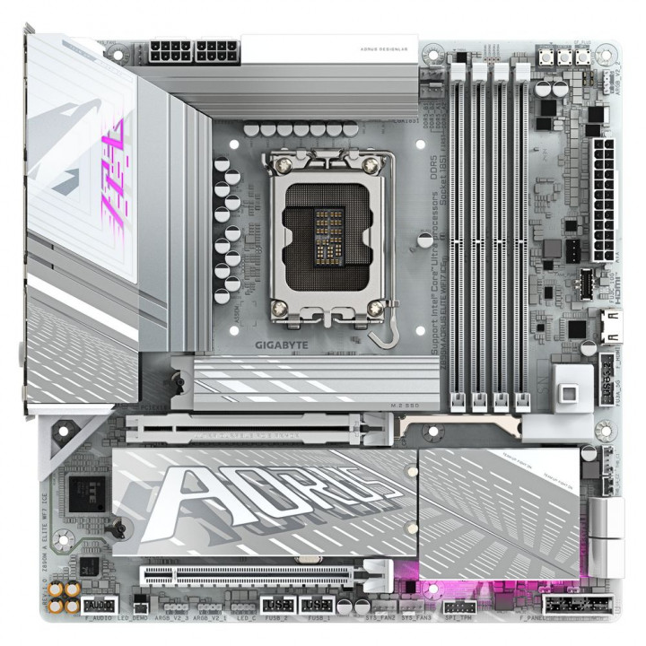 Плата Gigabyte Z890M AORUS ELITE WIFI7 ICE, LGA 1851 | AFOX.SU