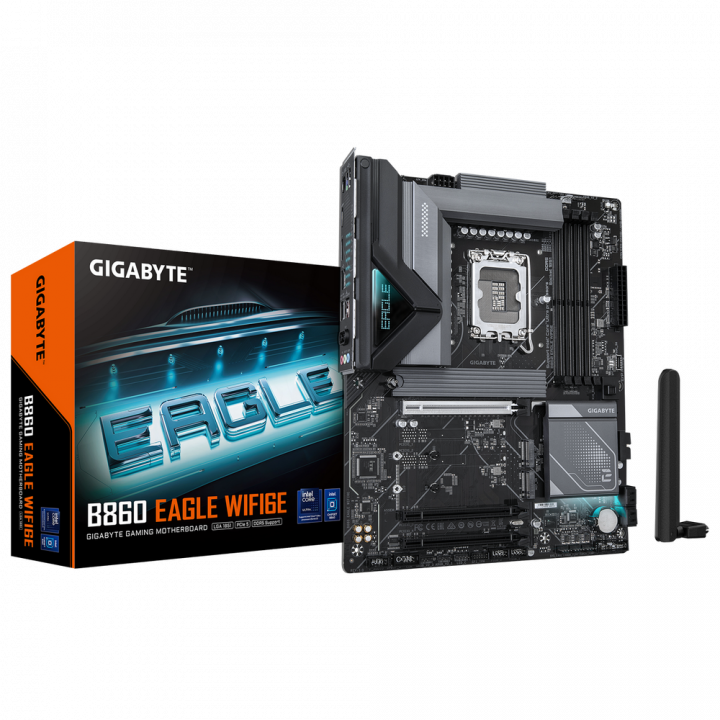 Плата Gigabyte B860 EAGLE WIFI6E, LGA 1851, ATX | AFOX.SU