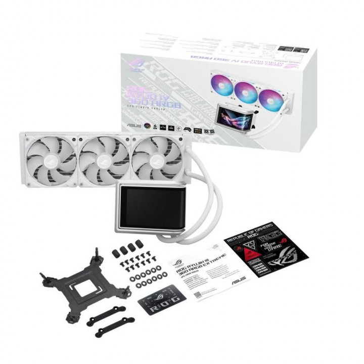 СЖО ASUS ROG RYUO IV 360 ARGB White 6.67" AMOLED | AFOX.SU