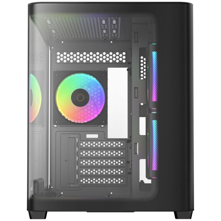 Корпус Ocypus Iota C50 BK, Micro-ATX, 3 ARGB, стекло | AFOX.SU