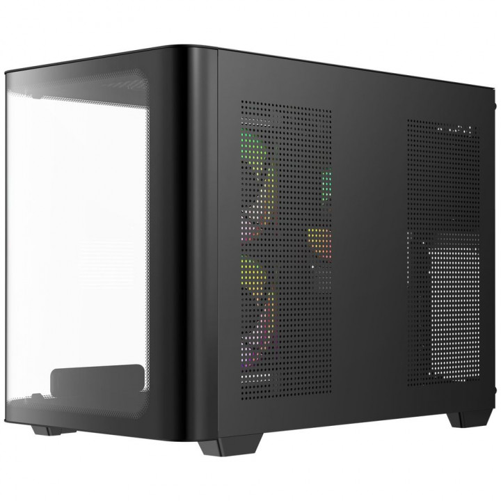 Корпус Ocypus Iota C50 BK, Micro-ATX, 3 ARGB, стекло | AFOX.SU
