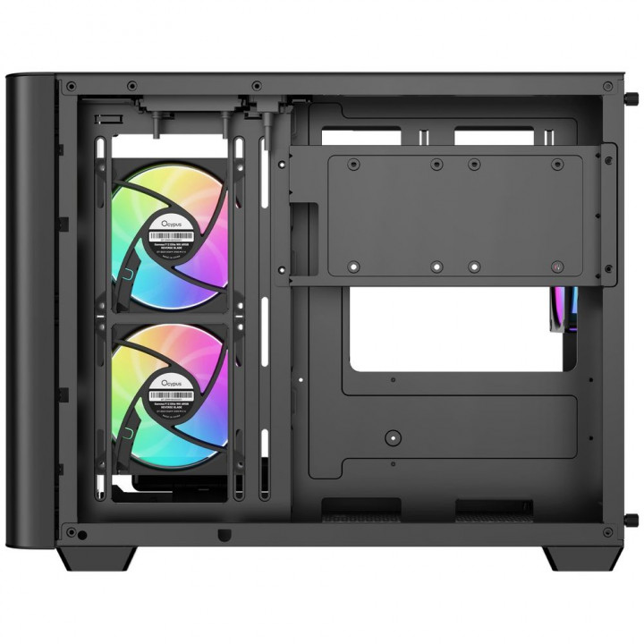 Корпус Ocypus Iota C50 BK, Micro-ATX, 3 ARGB, стекло | AFOX.SU