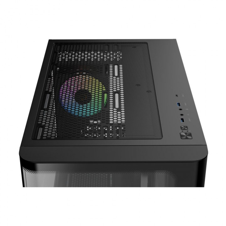 Корпус Ocypus Iota C50 BK, Micro-ATX, 3 ARGB, стекло | AFOX.SU